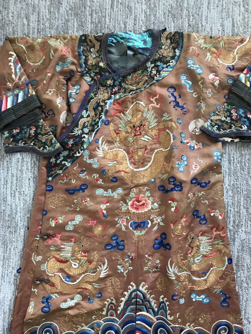 19th Century Chinese imperior court dragon Robe (1 of 10)