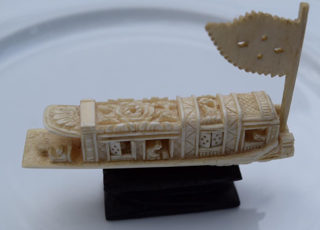 Antique Carved Boat Statue (1 of 3)