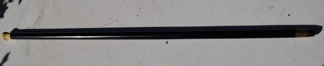 Antique Zitan Walking Stick: Antique Zitan Walking Stick, length: 34.5"