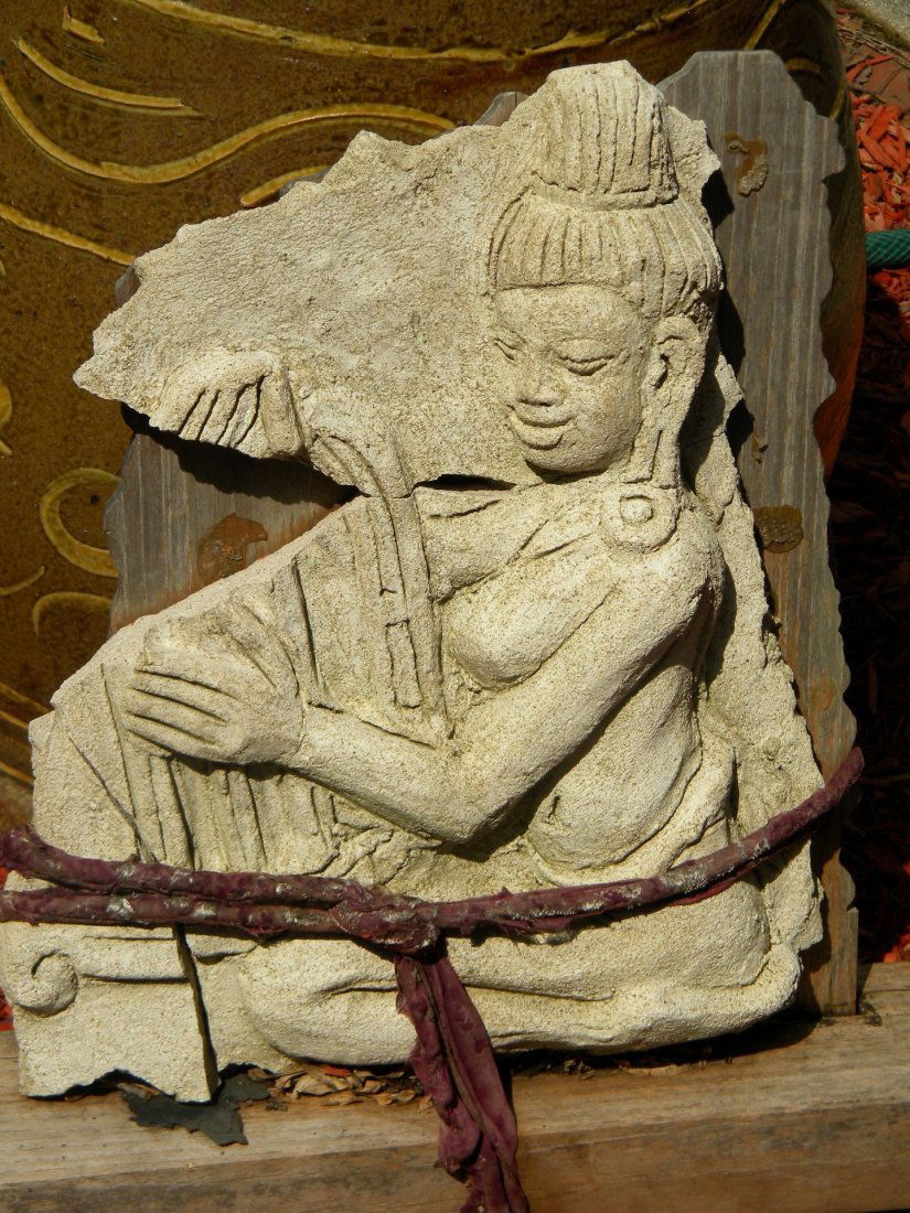 Antique Buddha Temple Statue (1 of 2)