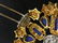 French 18K Gold Lapis Emerald Diamond Brooch Pin - 4