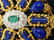 French 18K Gold Lapis Emerald Diamond Brooch Pin - 5