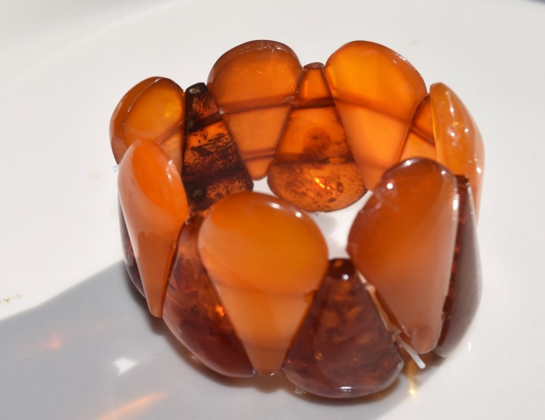 Antique Natural Amber Bracelet (1 of 2)