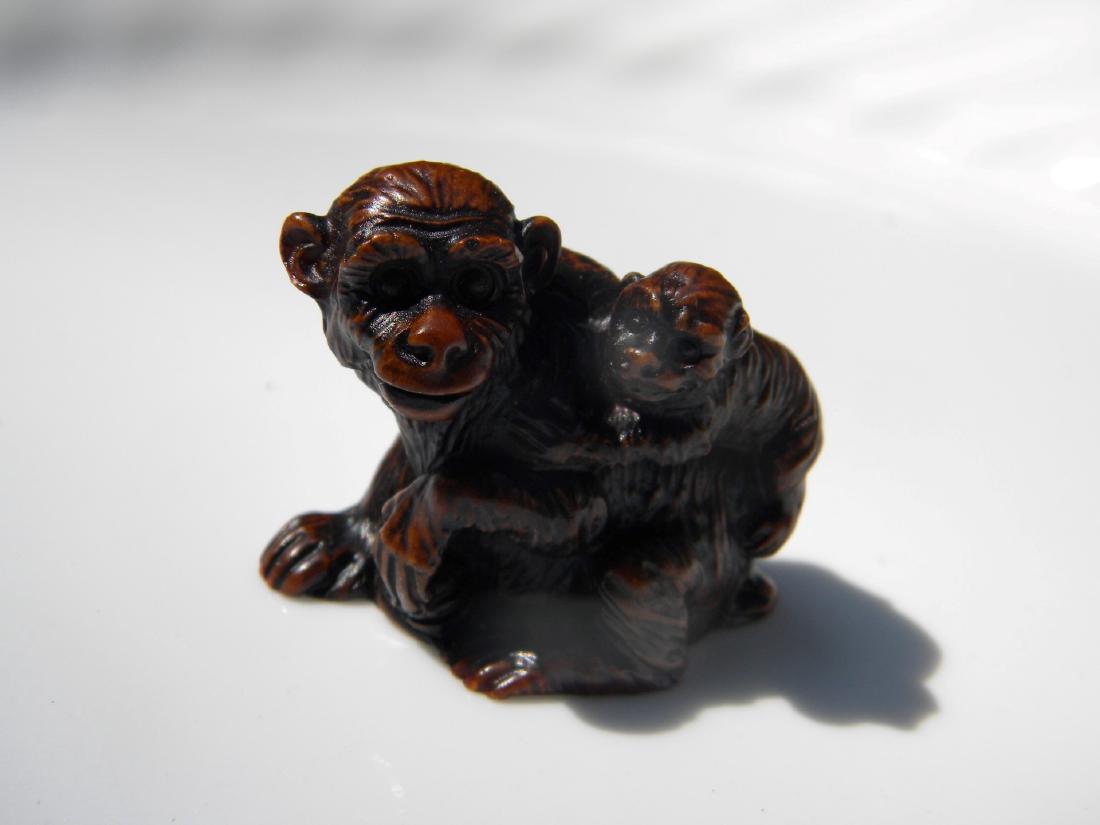 Antique Carved Monkey Statue (1 of 4)