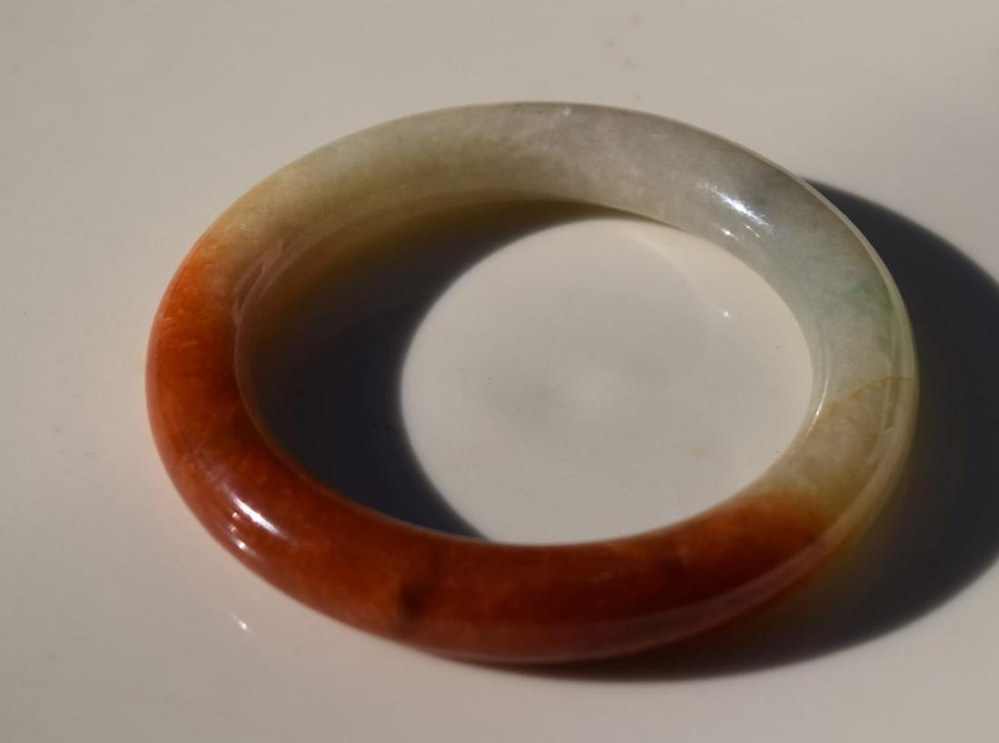 Antique Chinese Natural Jadeite Bangle Bracelet (1 of 5)