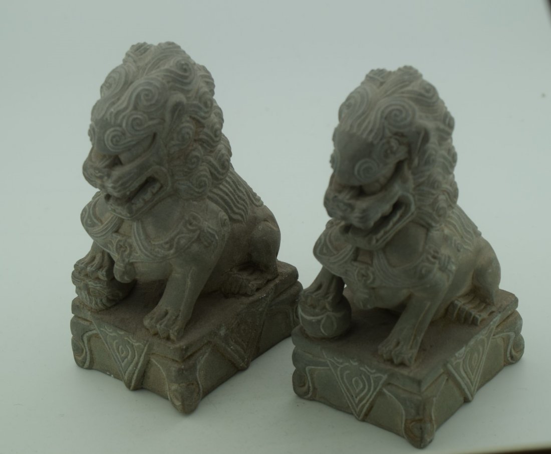 Pair of Lion Statues (1 of 4)