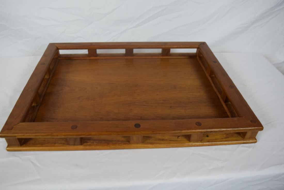Vintage Wood Tea Tray (1 of 2)