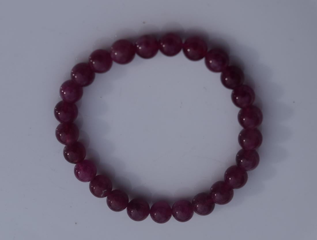 Vintage Natural Tourmaline Beads Bracelet (1 of 6)