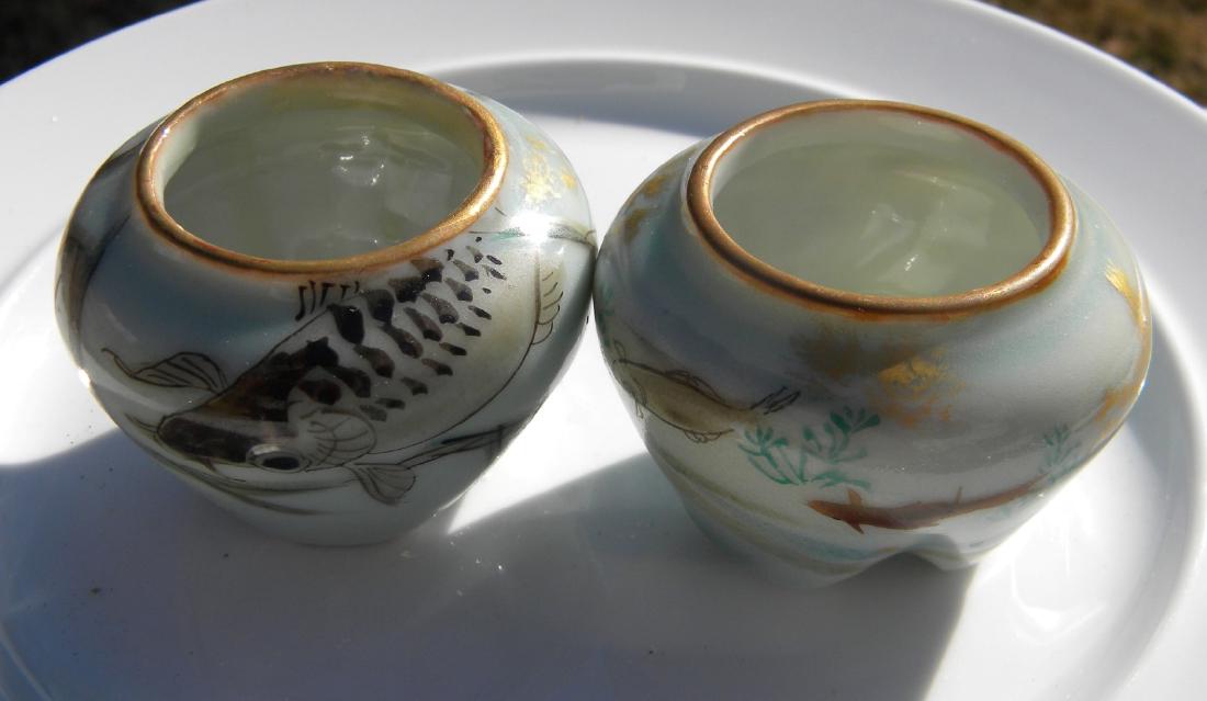 Pair of Antique Celadon Fish Brush Pot (1 of 6)