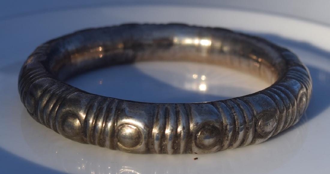 Antique Chinese Silver Bangle Bracelet (1 of 2)