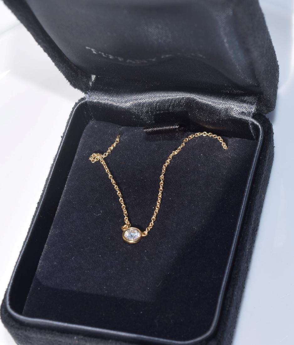 Tiffany 14K Gold Diamond Necklace with origional Box (1 of 6)