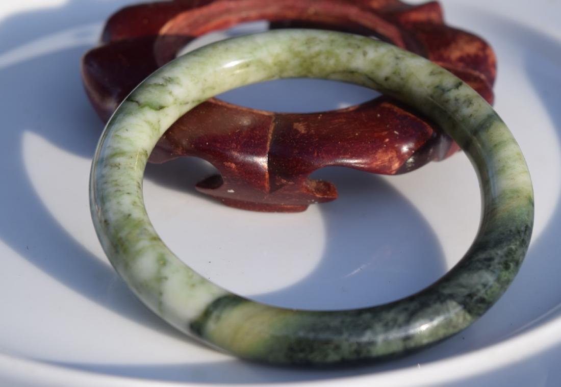 Natural Jade Bangle Bracelet (1 of 3)