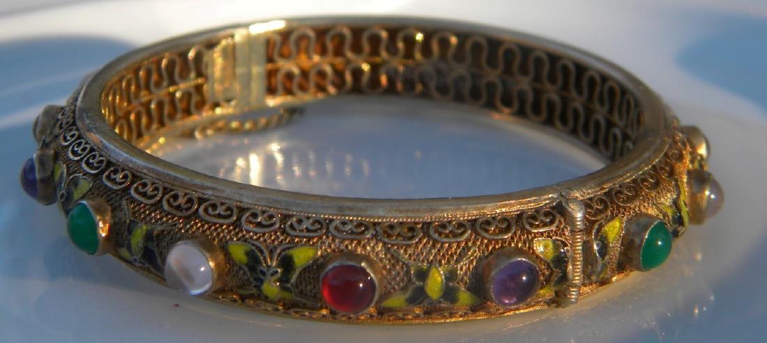 Antique Chinese Silver Filigree Bracelet (1 of 7)