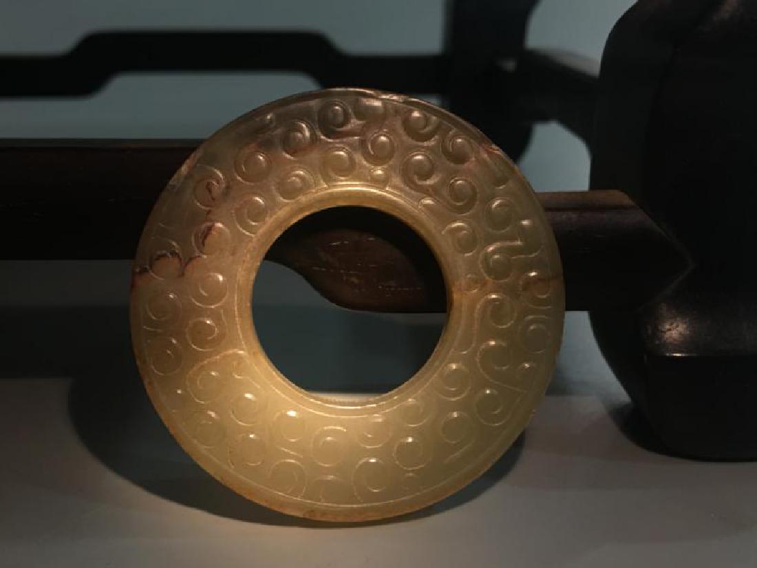 Antique Jade Bi Pendant (1 of 3)