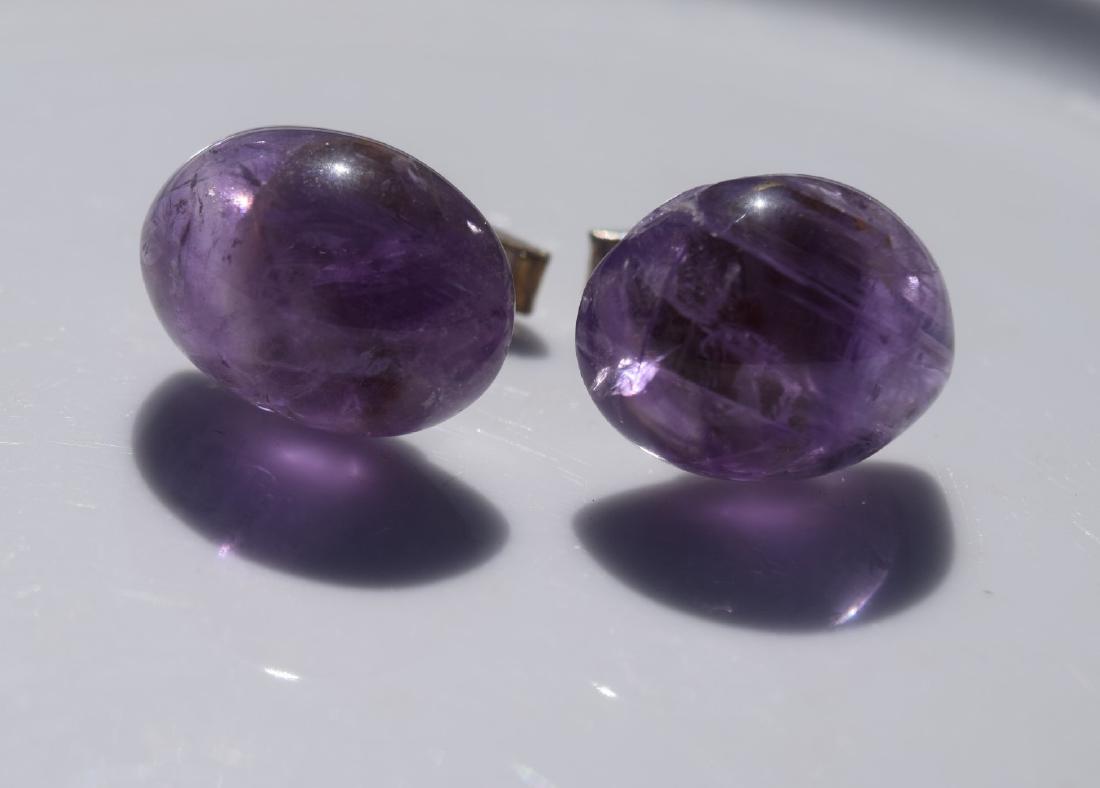 Pair of Vintage Amethyst Cuff Links (1 of 2)
