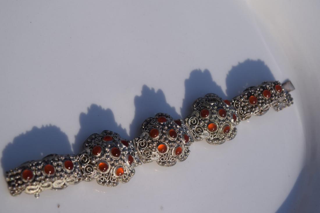 Antique Chinese Silver Filigree Bracelet (1 of 4)