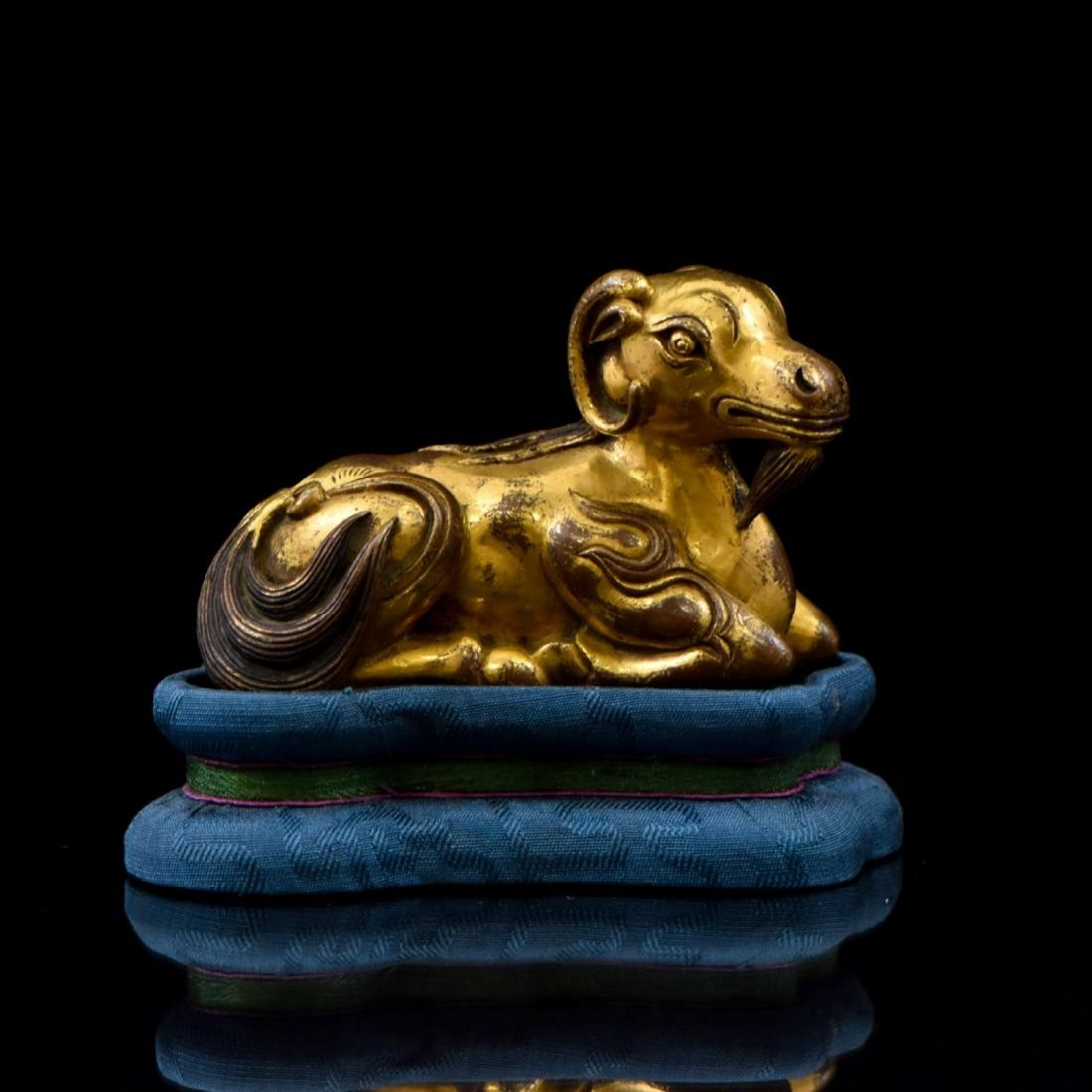 Antique Chinese Gold Gilted Ming Dynasty with Base (1 of 7)