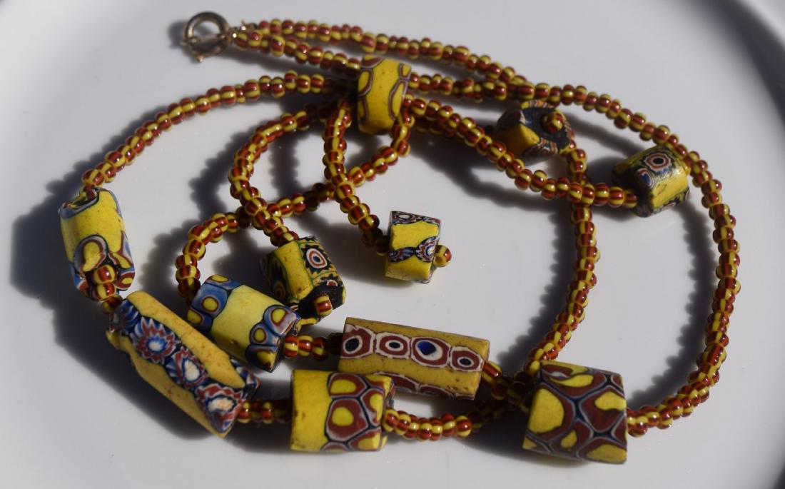 Antique African Exchange Beads Necklace (1 of 2)
