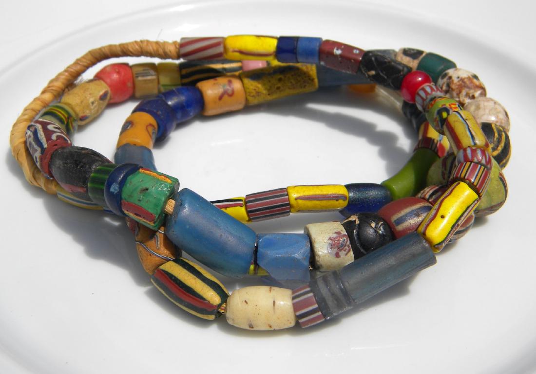 Antique African Exchange Beads Necklace (1 of 3)