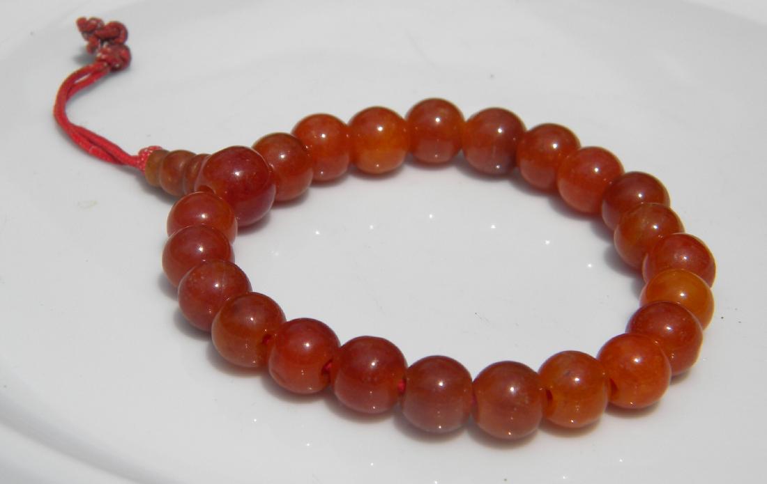 Vintage Carnelian Buddha Peayer Beads: Vintage Carnelian Buddha Peayer Beads, Size of each bead: 8.1mm
