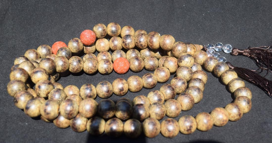 Antique Natural Chen Xiang 108 Buddha Prayer Beads (1 of 2)