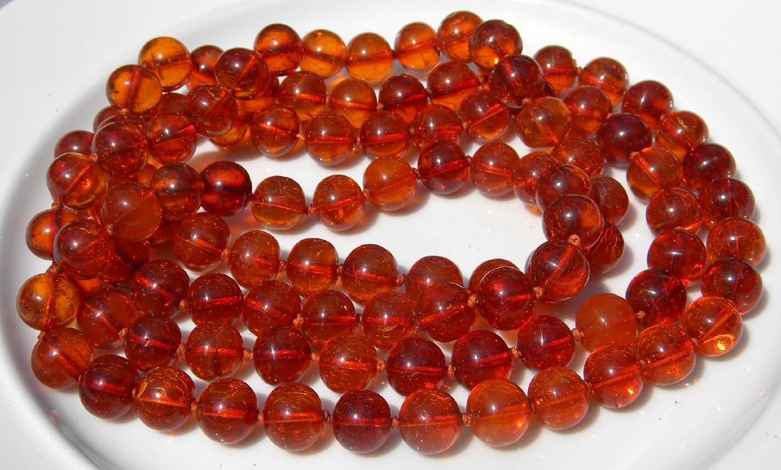 Antique 106 Natural Amber Beads (1 of 3)