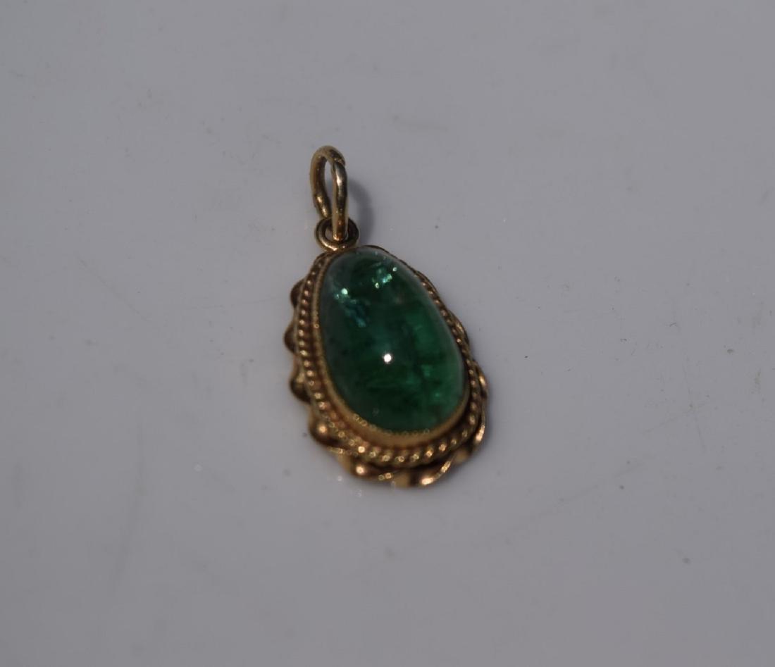 Antique 14KGold Emerald Pendant (1 of 5)