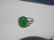 Antique Green Jadeite 14K Gold Diamond Ring - 4