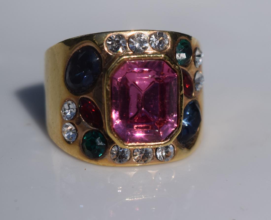 Vintage Multicolor Stone Ring (1 of 5)