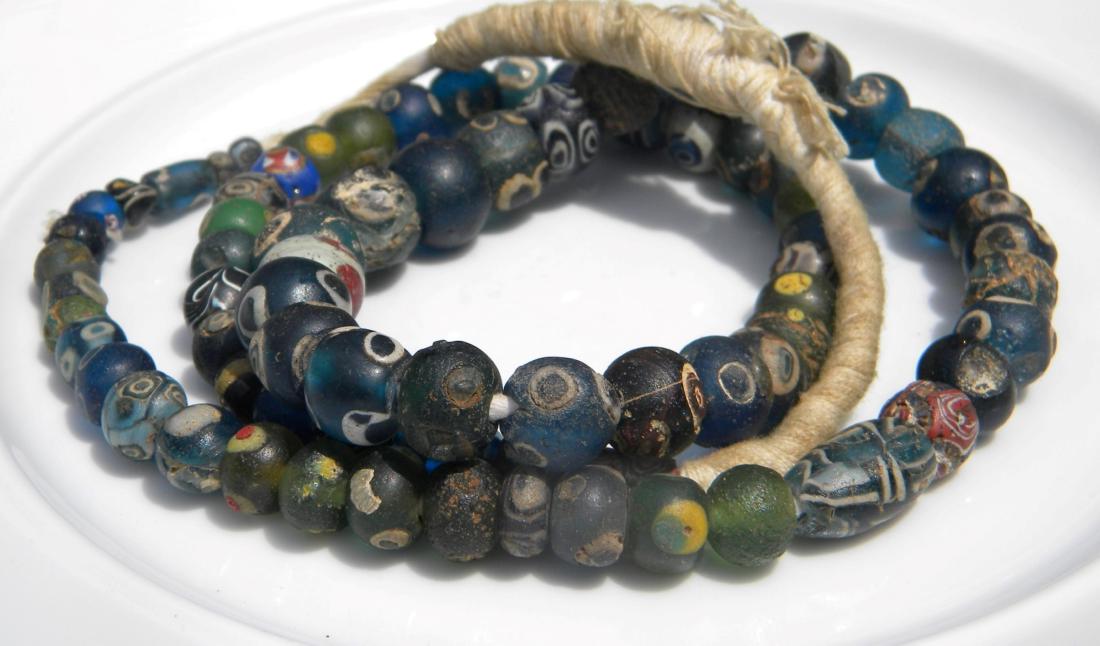 Antique African Exchange Beads Necklace (1 of 1)