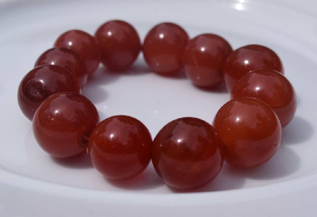 Antique Huge Carnelian Beads Bracelet: Antique Huge Carnelian Beads Bracelet, Size: 20mm