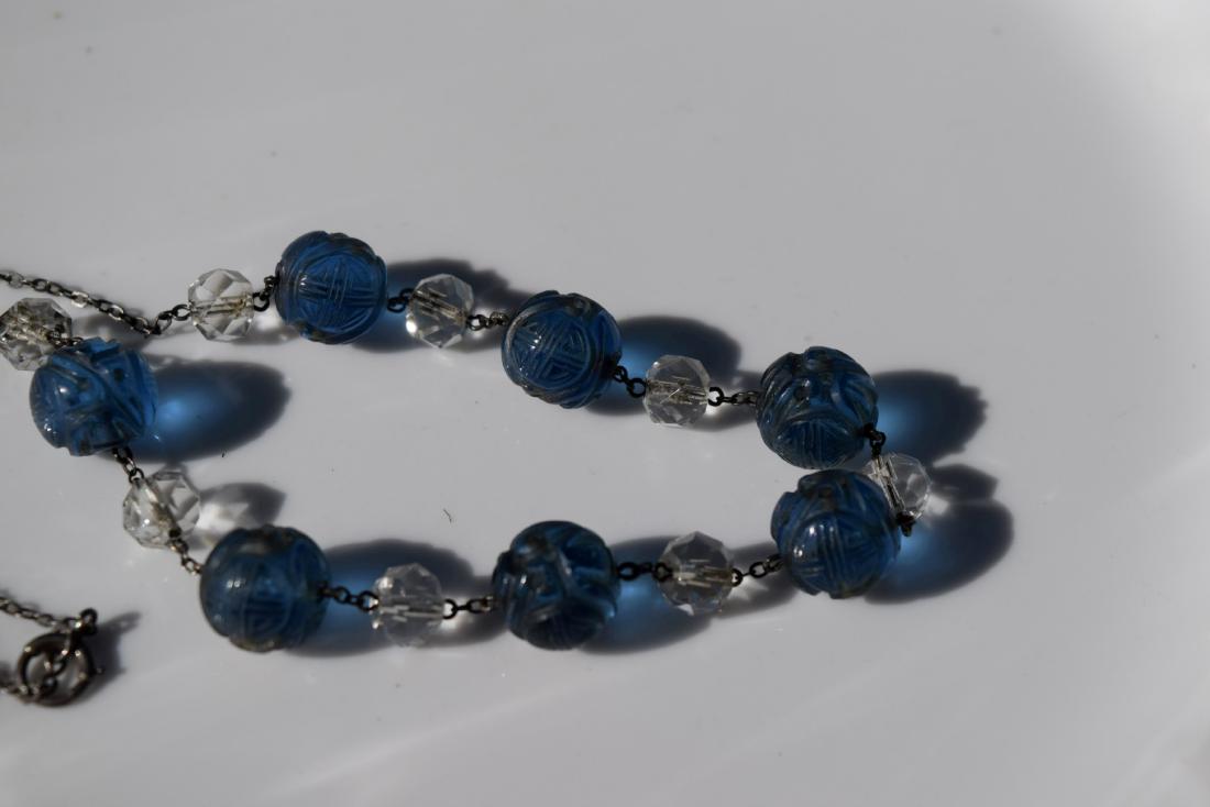 Antique Chinese Carved Longevity Bead Necklace (1 of 3)