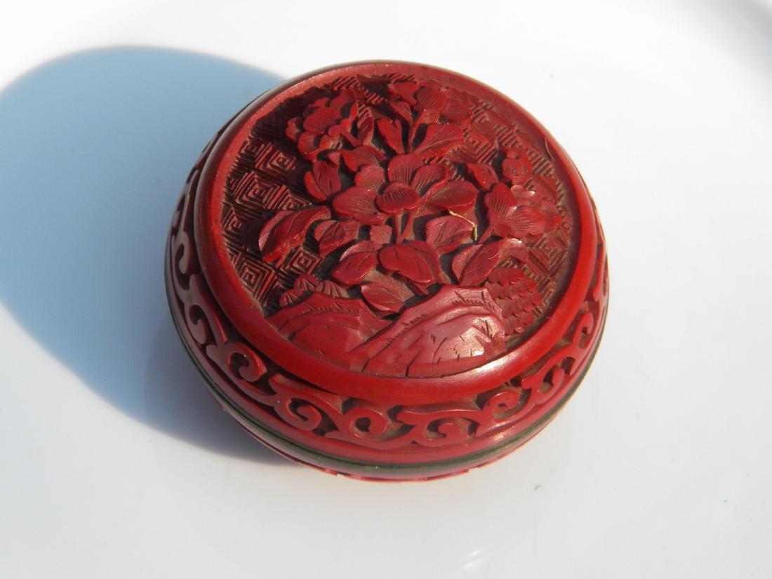 Antique Chinese Red Lacquer Box (1 of 6)