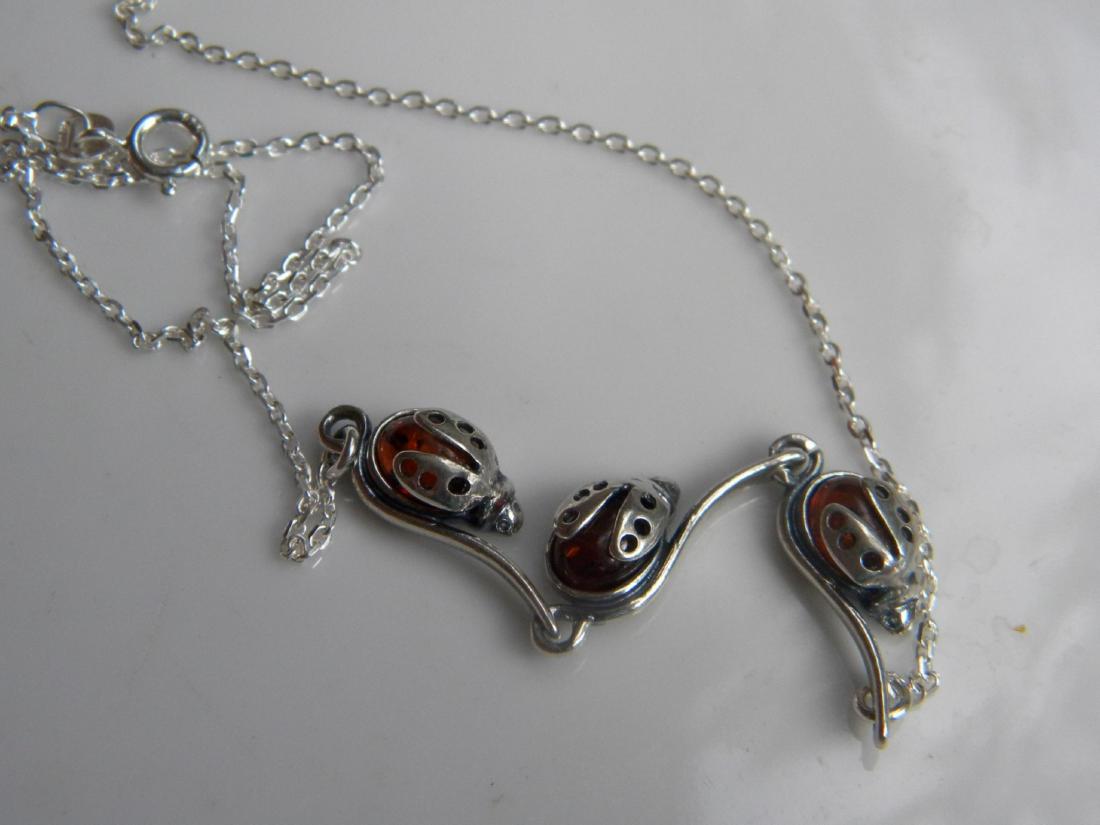 Natural Baltic Amber Sterling Necklace (1 of 2)