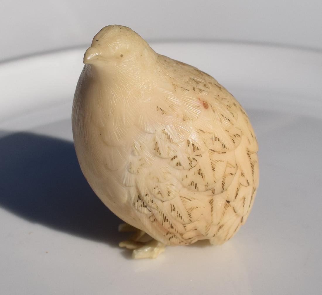 Antique Carved Bird Statue (1 of 2)