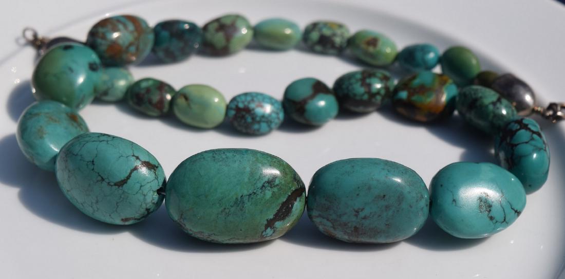 Antique Turquoise Beads Necklace (1 of 3)
