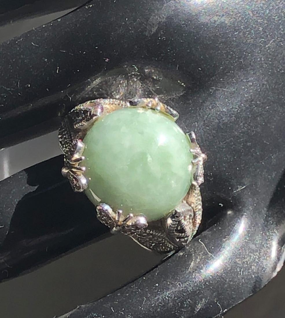 Vintage Silver Jade Ring (1 of 3)