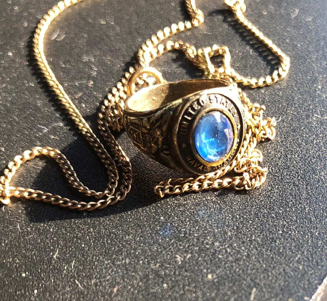 Antique Sterling Silver Ring and Necklace: Antique Sterling Silver Ring and Necklace, weight: 5.3g