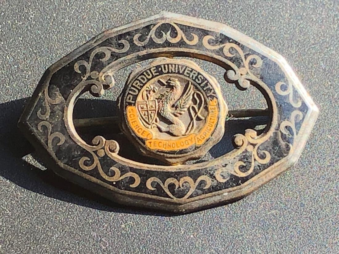 Vintage Sterling Silver Purdue University Brooch Pin (1 of 5)