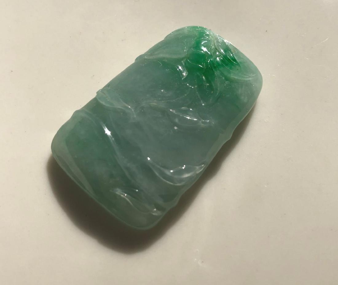 Natural Green Jadeite Bamboo Pendants (1 of 4)