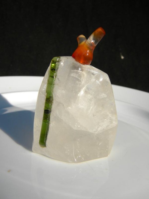 Antique Crystal Snuff Bottle (1 of 3)