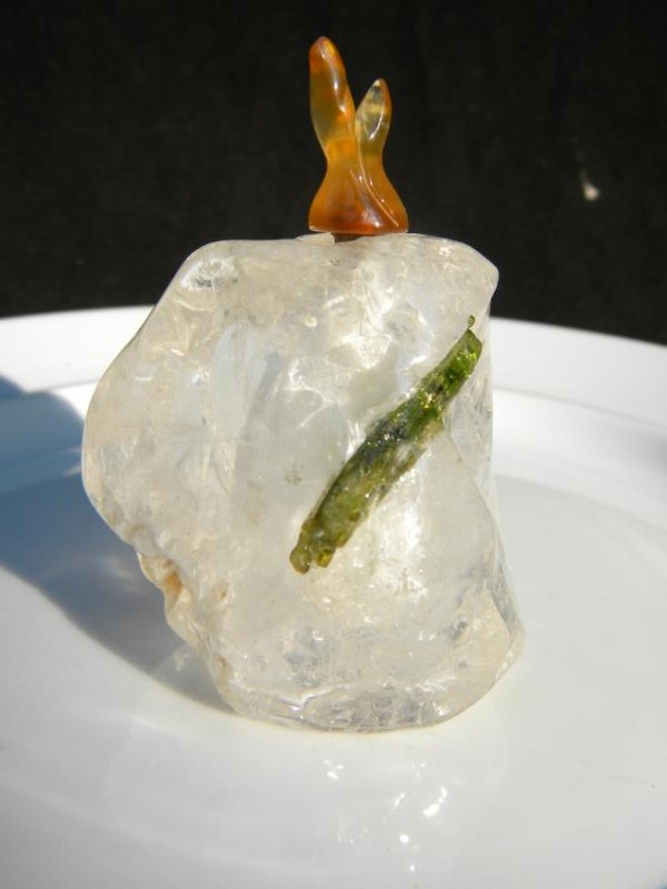 Antique Crystal Snuff Bottle (1 of 3)