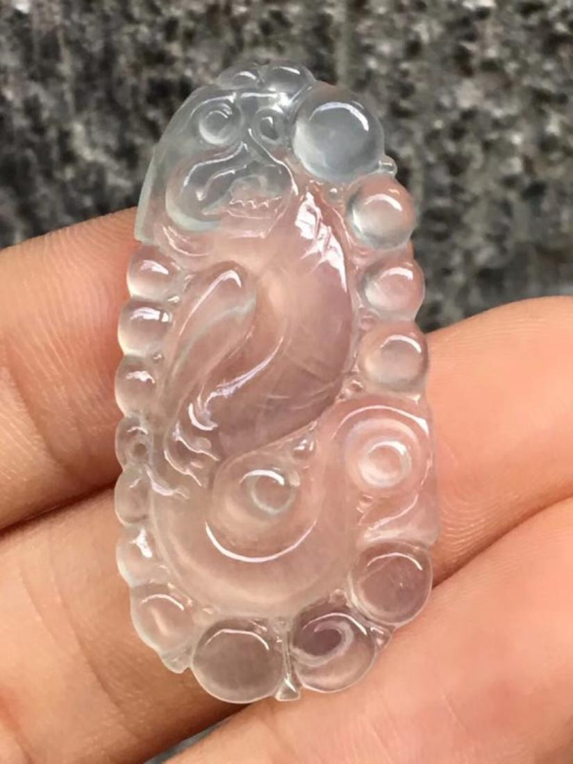 Natural Jadeite Dragon Plaque (1 of 3)