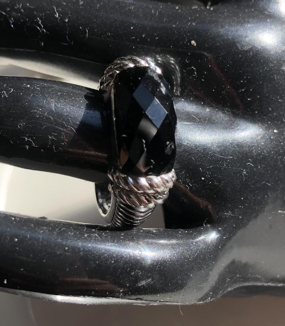 Vintage Silver Black Onyx Ring (1 of 1)