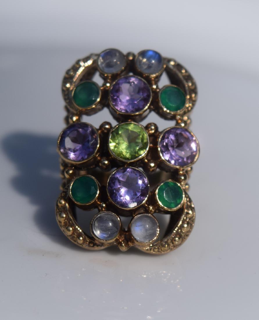 Vintage Silver Multistone Ring (1 of 3)