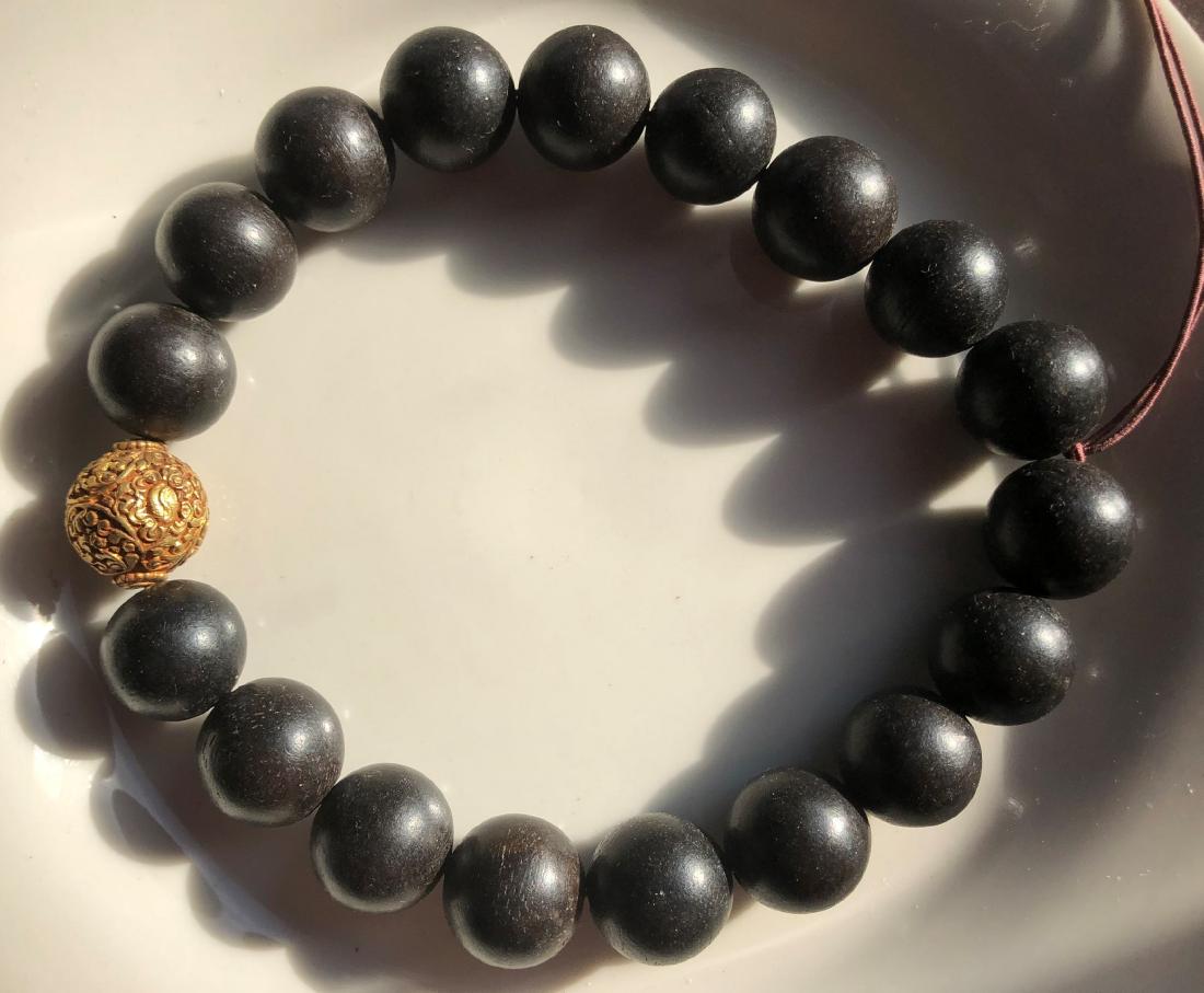 Antique Chen Xiang Buddha Prayer Beads, 20mm Beads (1 of 3)