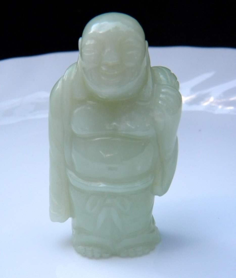Vintage Carved Jade Buddha Statue (1 of 5)