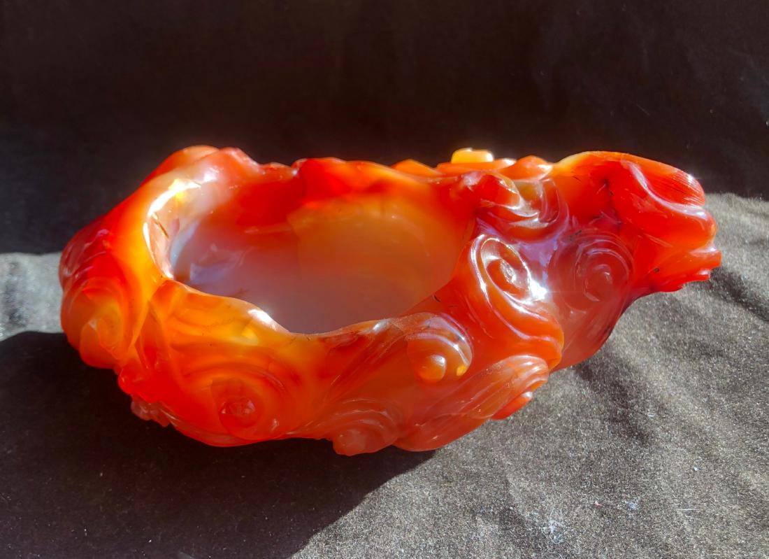 Antique Chinese Carnelian Brush Holder (1 of 7)