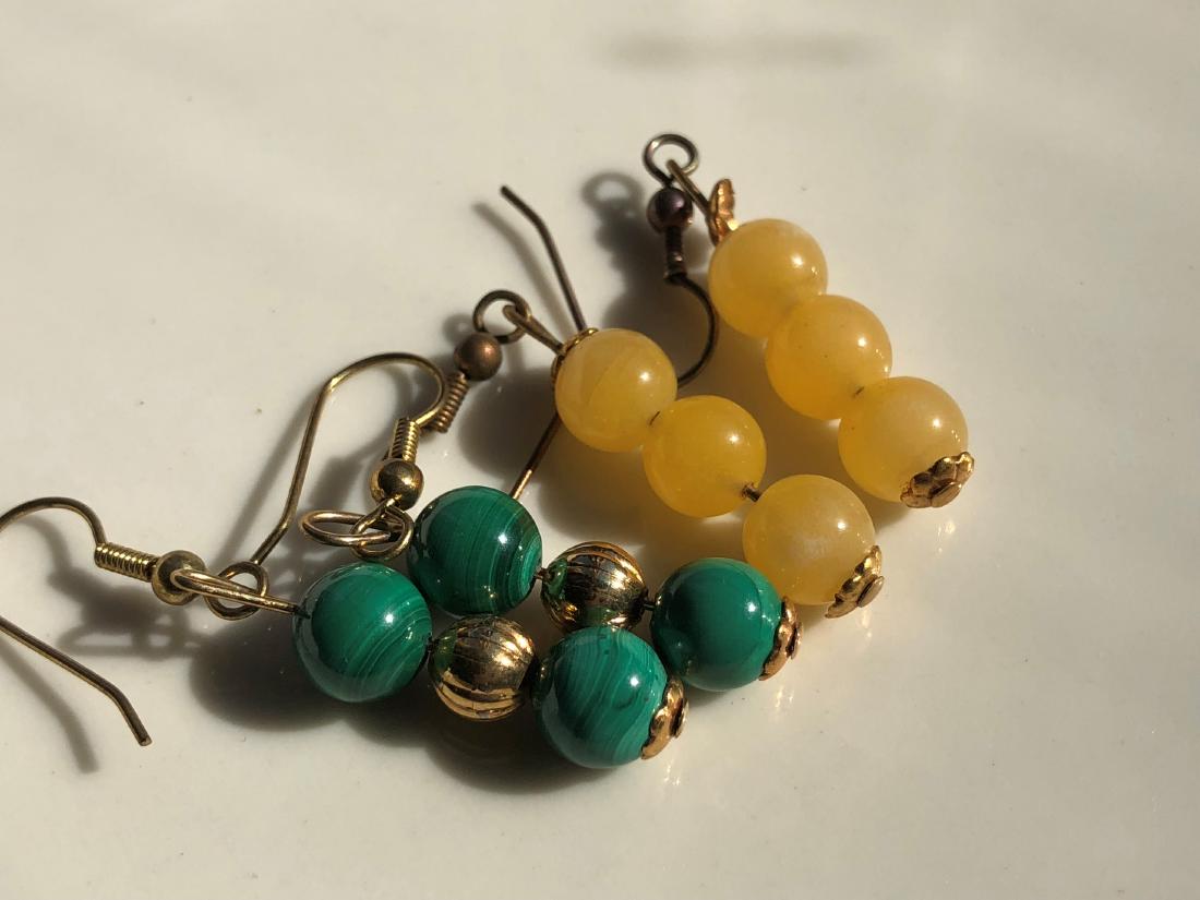 Two Pairs of 10K Gold Earrings (1 of 4)