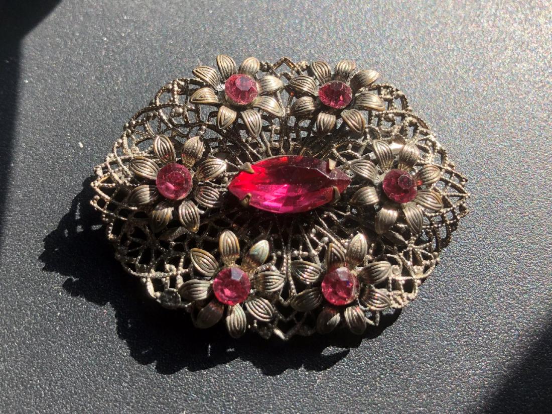 Antique Flower Brooch Pin (1 of 4)